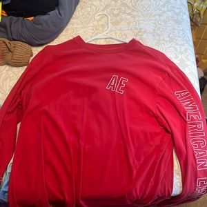 Large Red American Eagle long sleeve t shirt